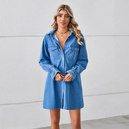 Loose Denim Jeans Dress