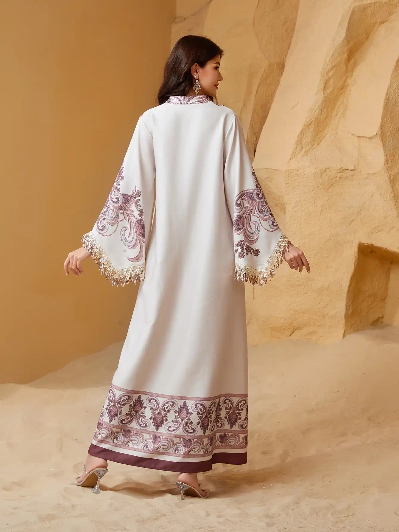 NC12 Muslim Robe Abaya Evening Dress