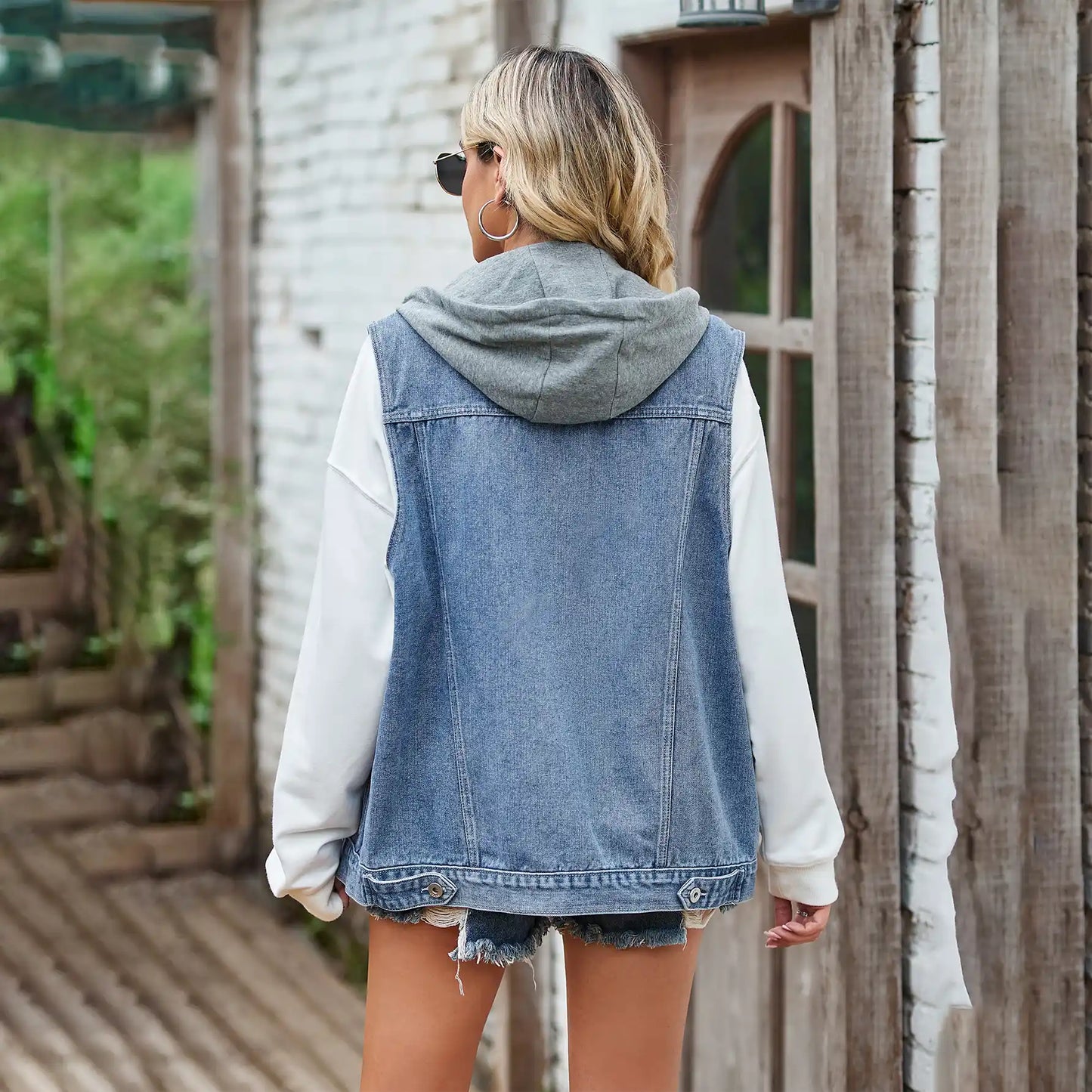 Loose Denim Vest Waistcoat