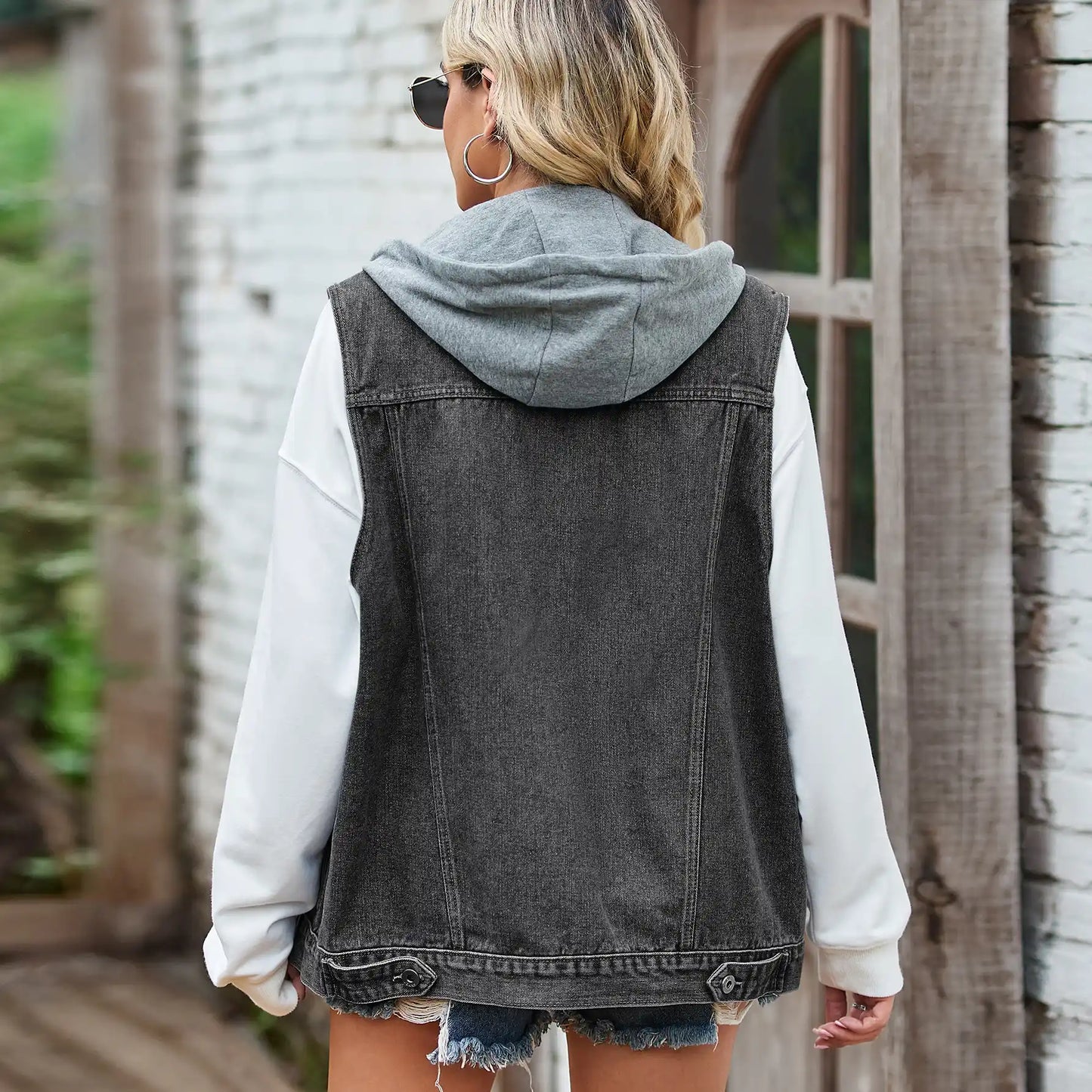 Loose Denim Vest Waistcoat