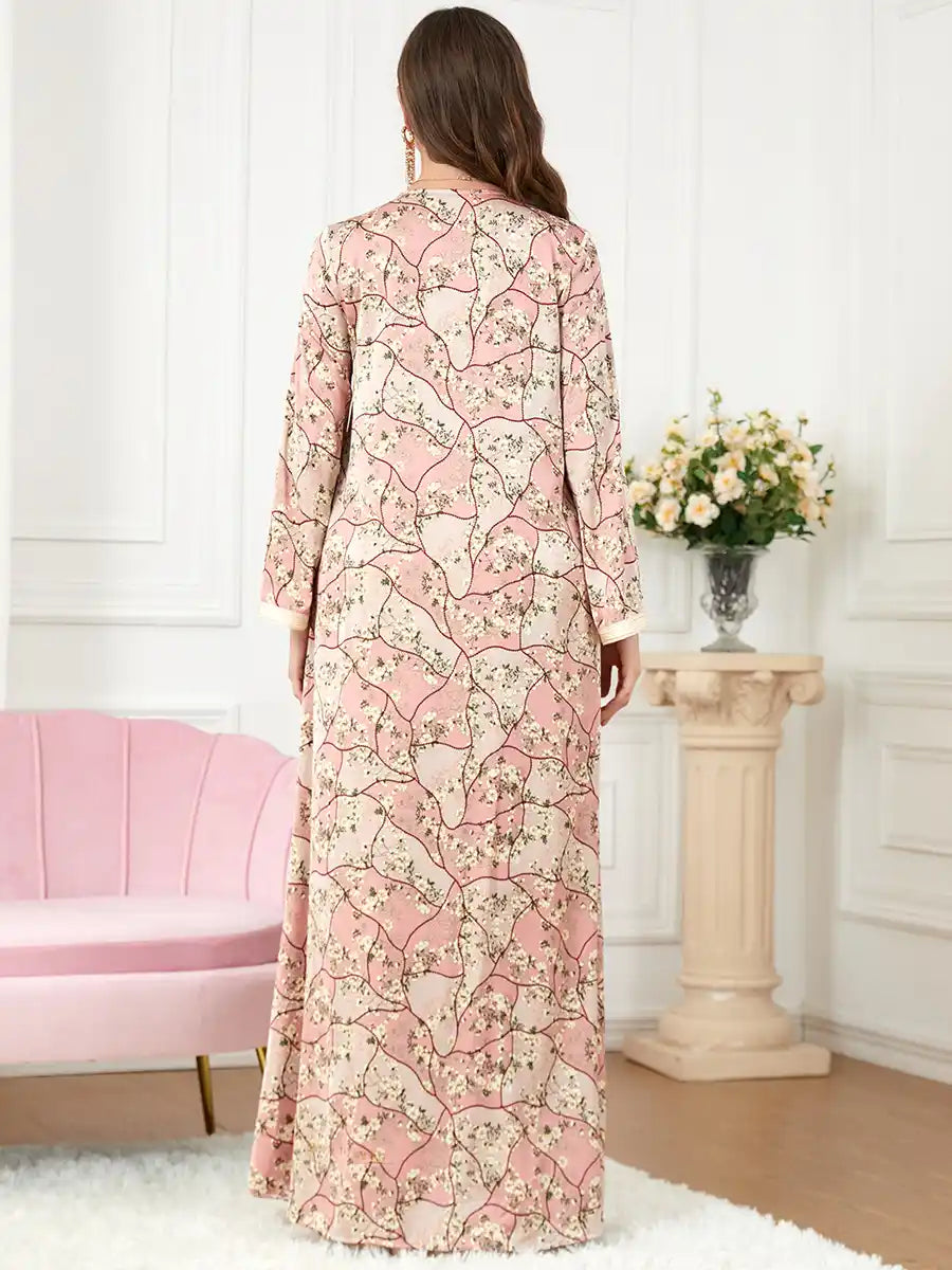 3220 Arab Robe Women's Printed Dress