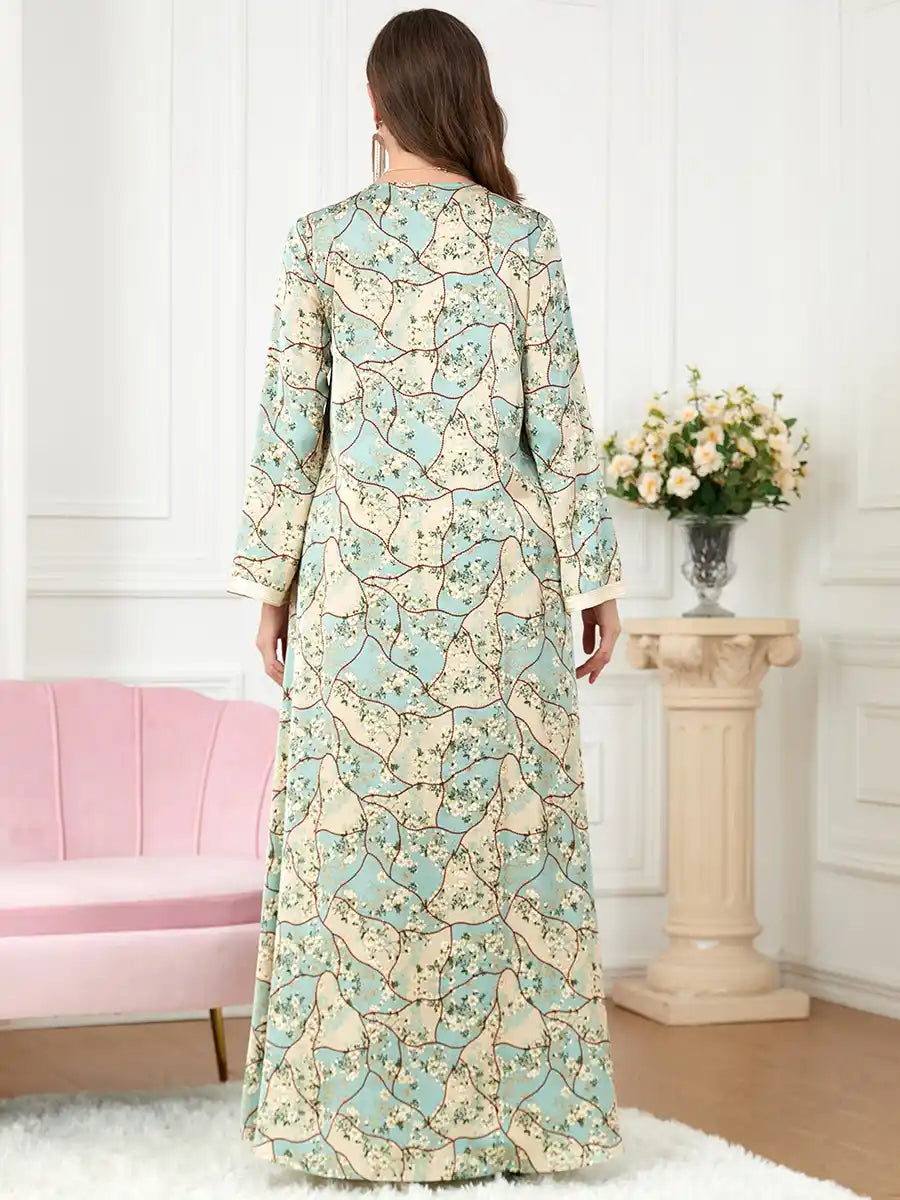 3220 Arab Robe Women's Printed Dress