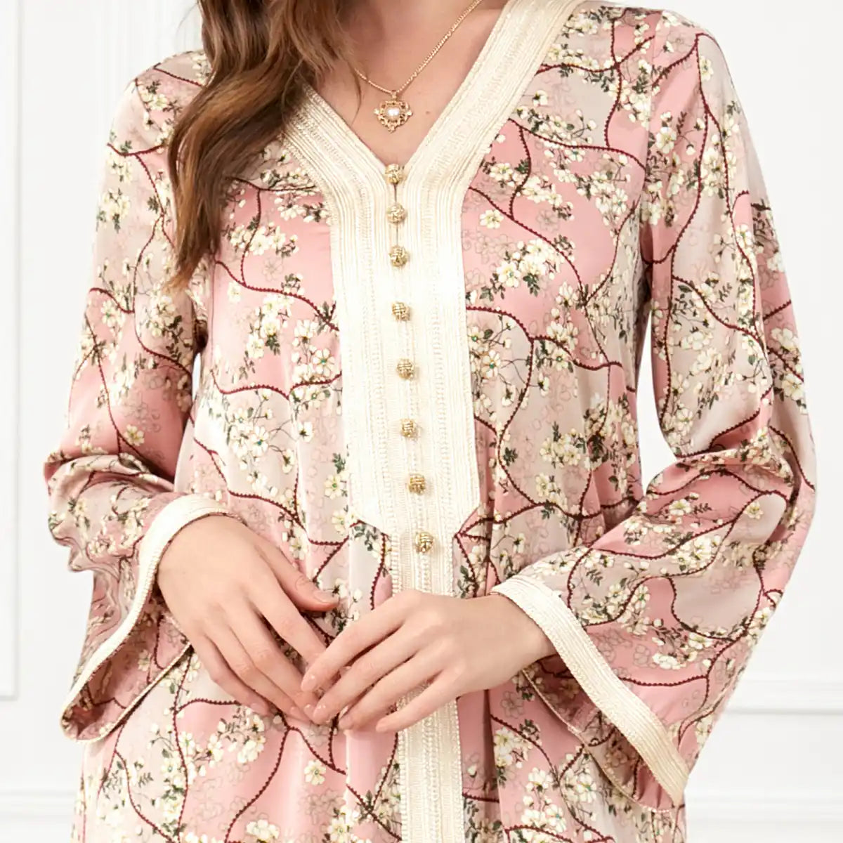 3220 Arab Robe Women's Printed Dress