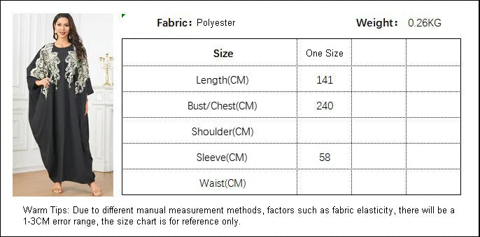 3778 Muslim Arabian Dubai Floral Robe Dress