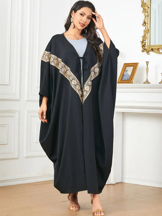 3784 Dubai Loose Muslim Robe Cardigan