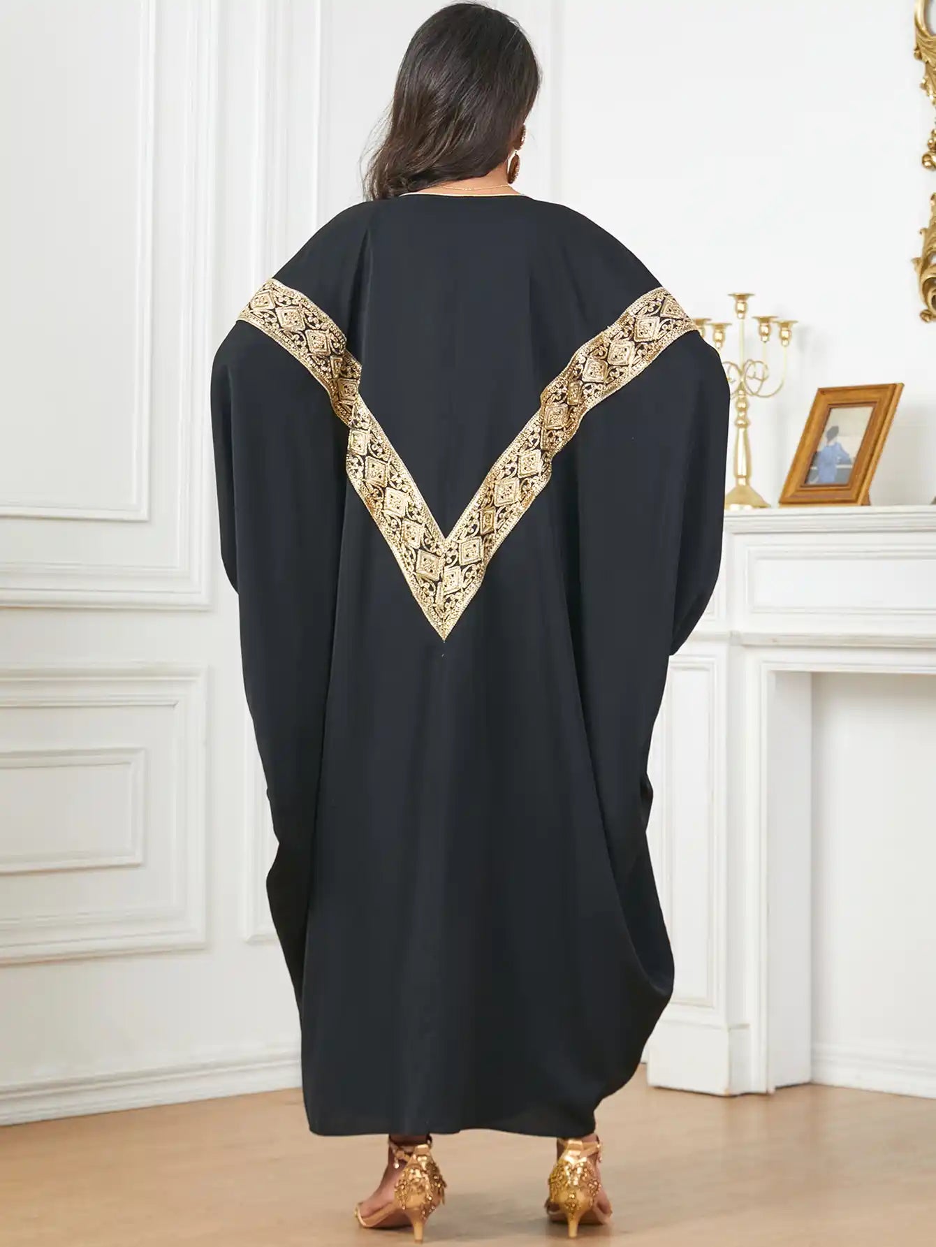 3784 Dubai Loose Muslim Robe Cardigan