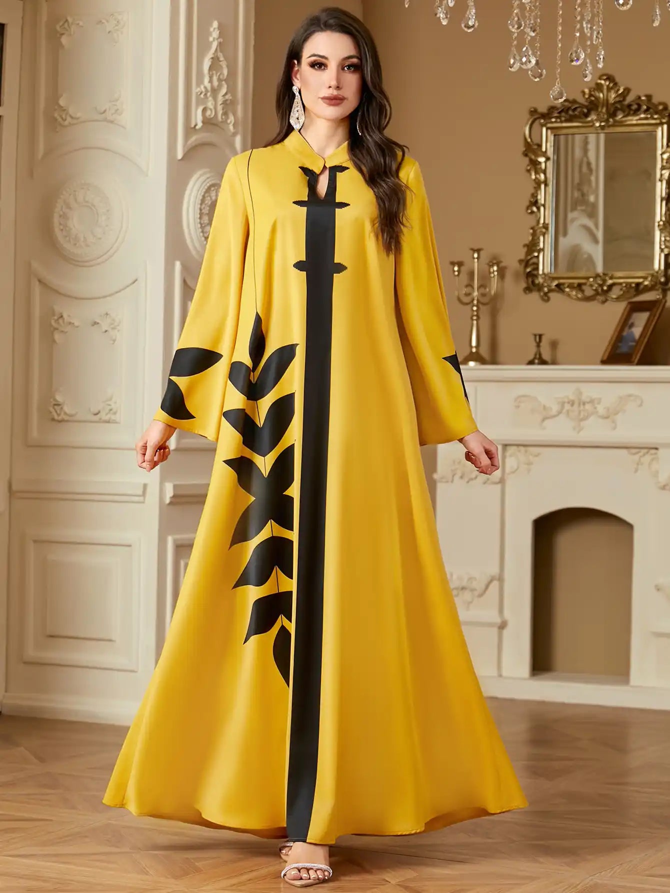 4223 Muslim Clothing Summer Casual Long Dress