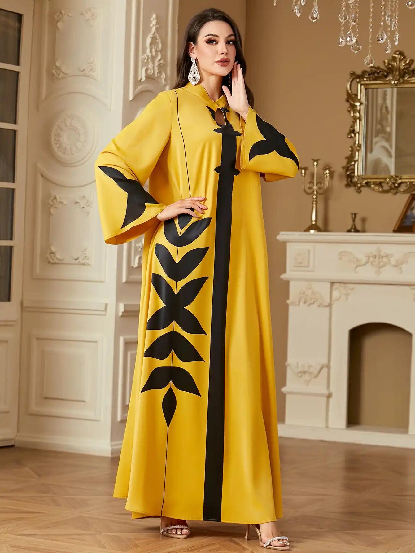 4223 Muslim Clothing Summer Casual Long Dress