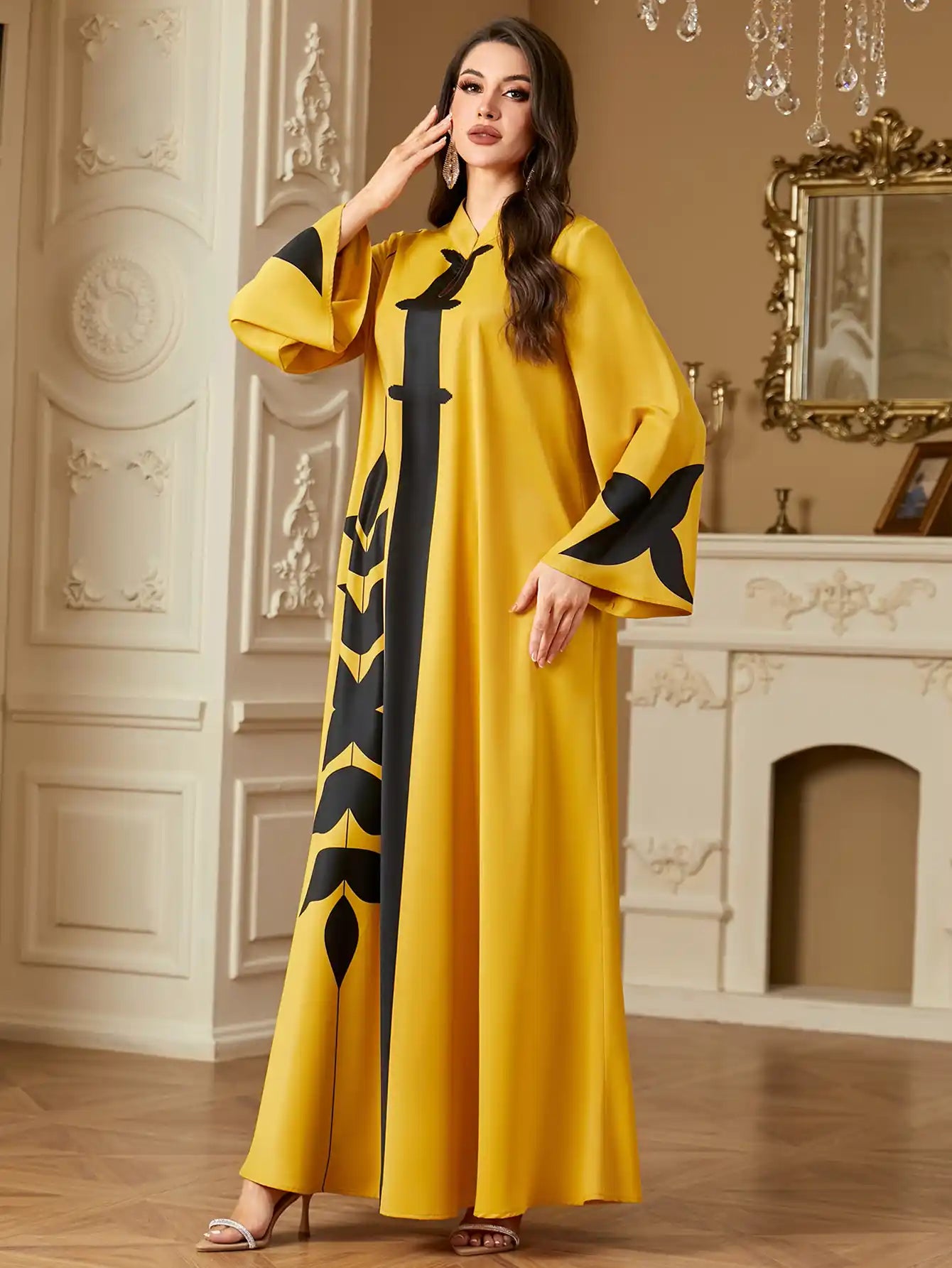 4223 Muslim Clothing Summer Casual Long Dress