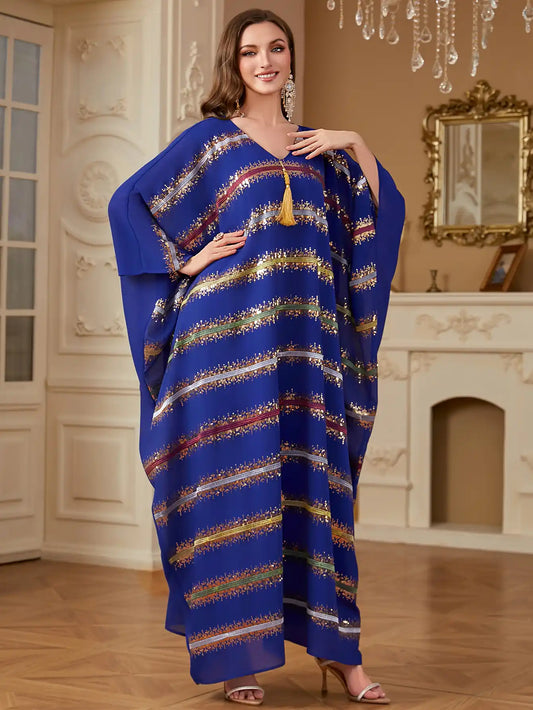 4265 Bat-sleeve Loose Arabian Robe