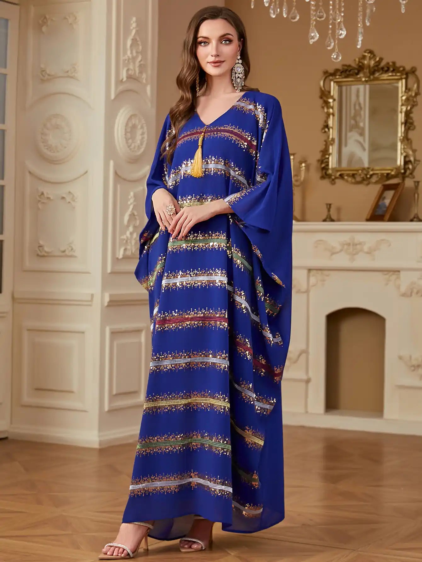 4265 Bat-sleeve Loose Arabian Robe