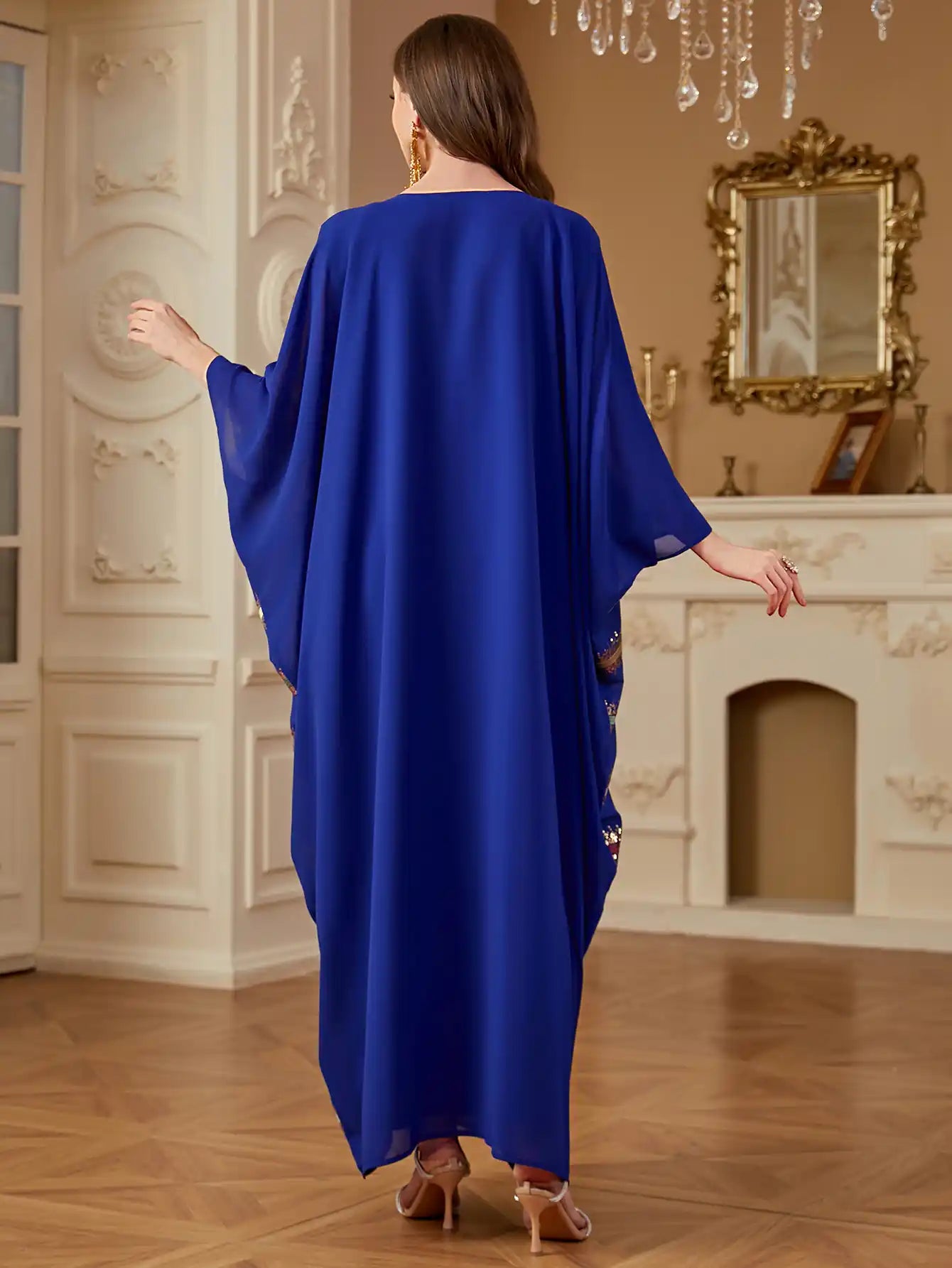 4265 Bat-sleeve Loose Arabian Robe