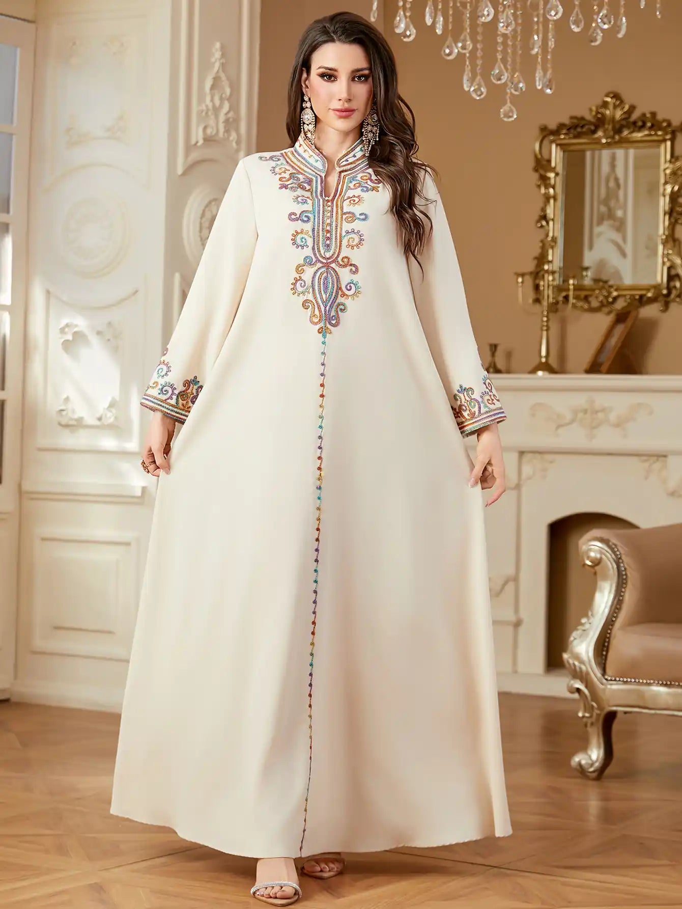 4363 Muslim Robe Abaya Dress