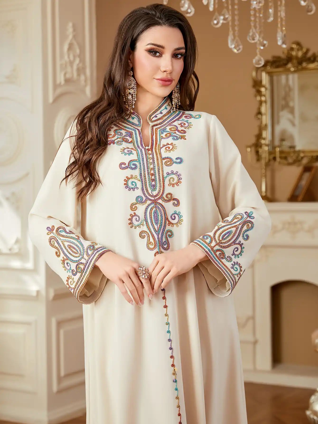 4363 Muslim Robe Abaya Dress