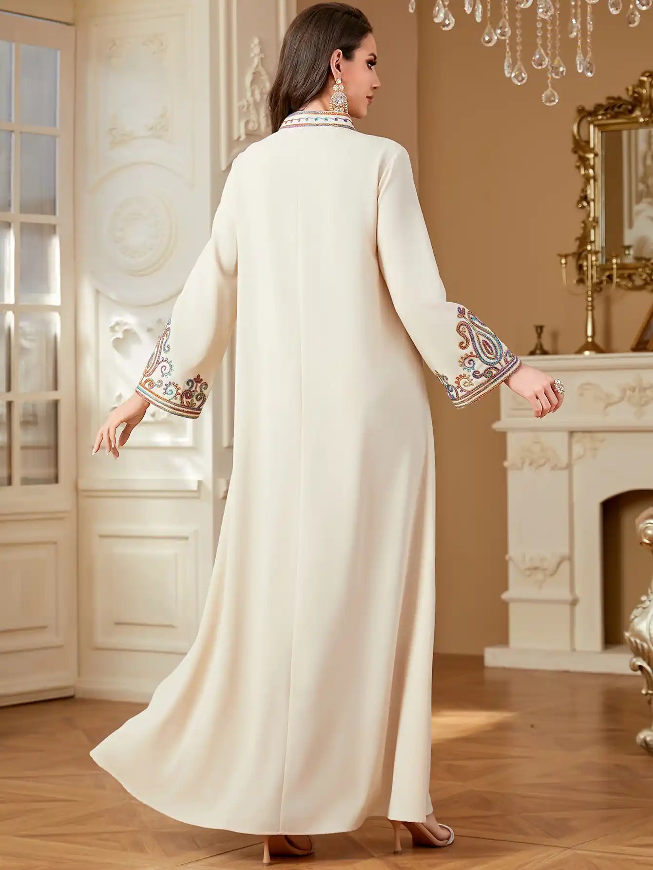 4363 Muslim Robe Abaya Dress