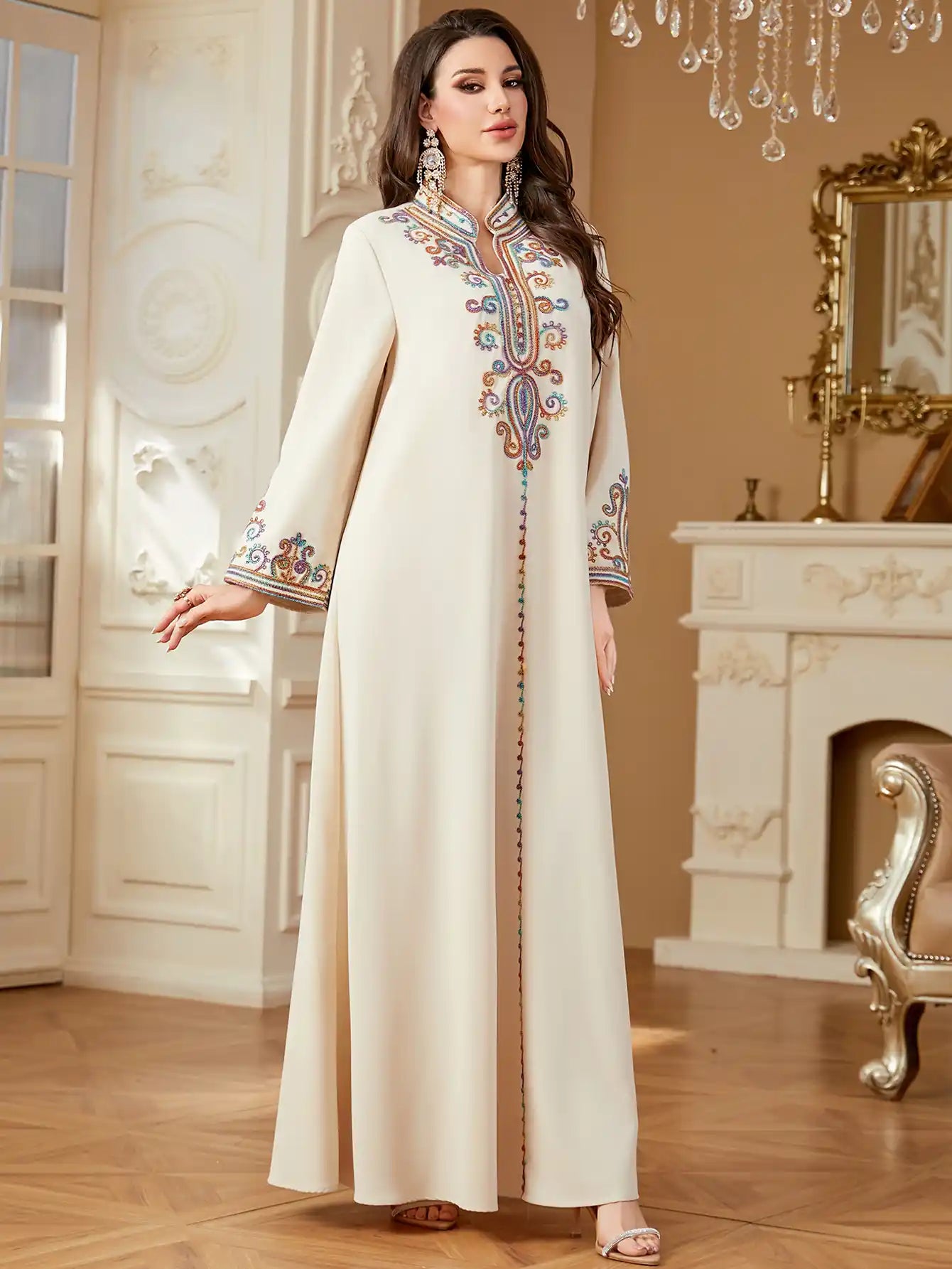 4363 Muslim Robe Abaya Dress