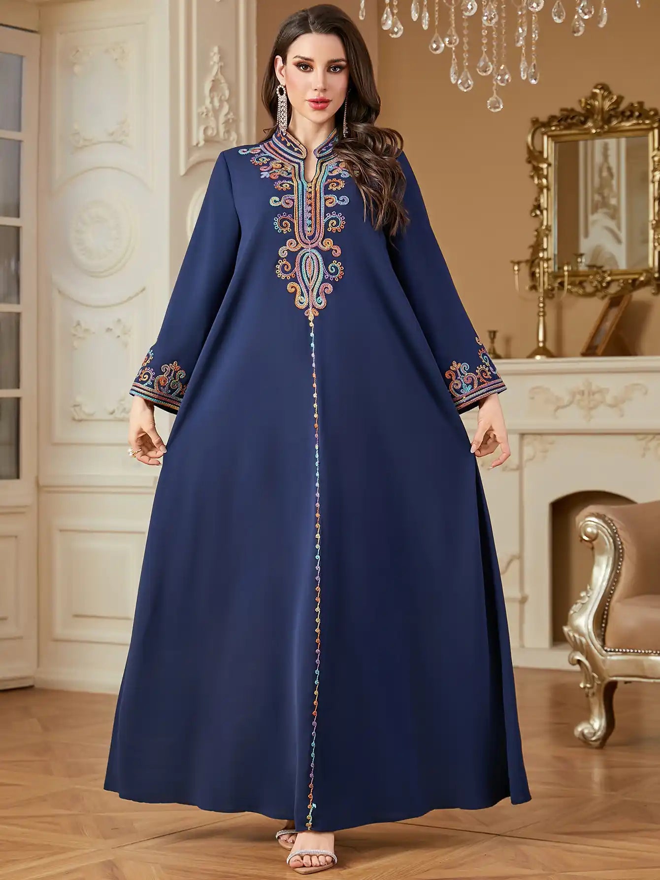 4363 Muslim Robe Abaya Dress