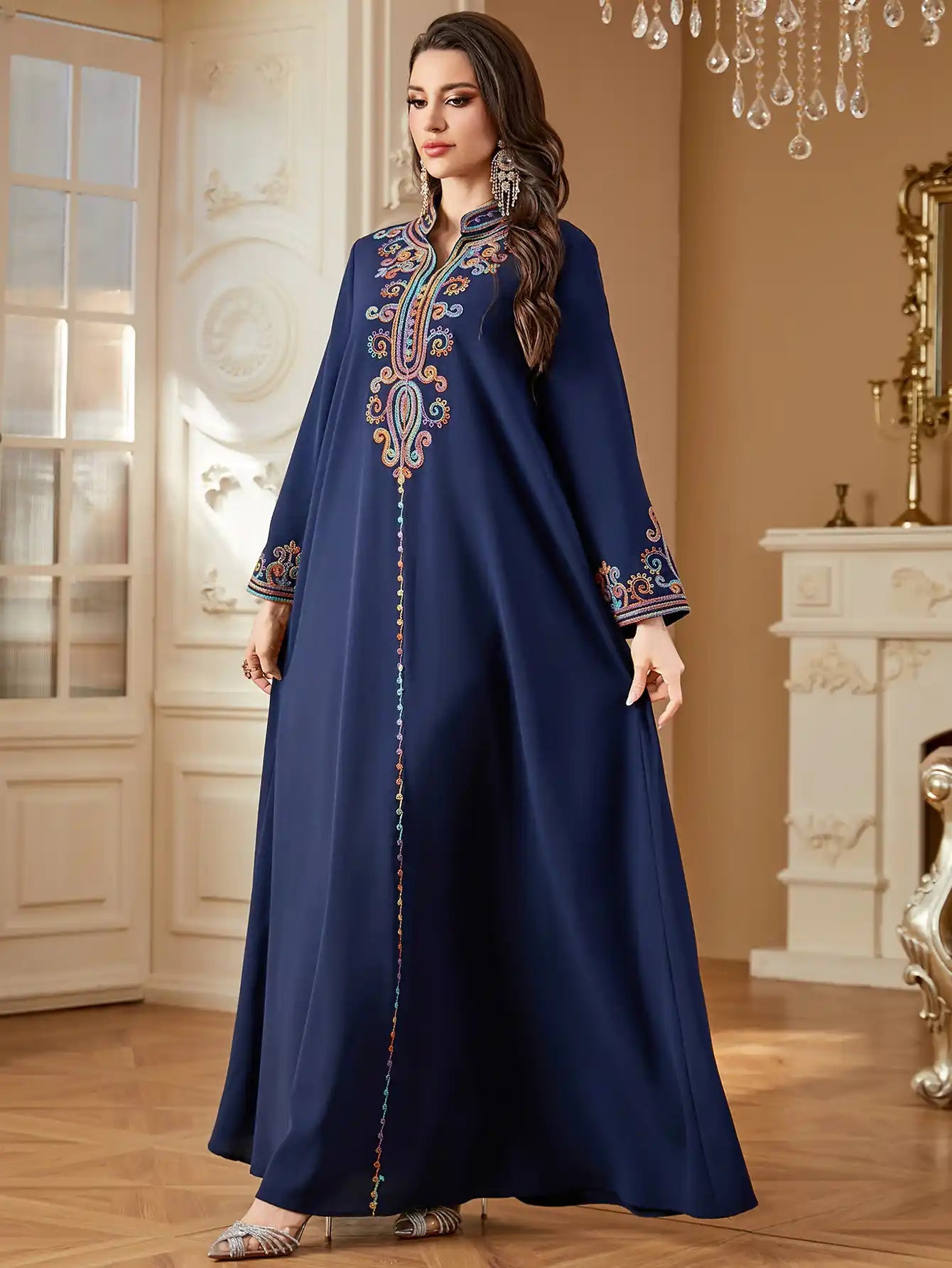 4363 Muslim Robe Abaya Dress