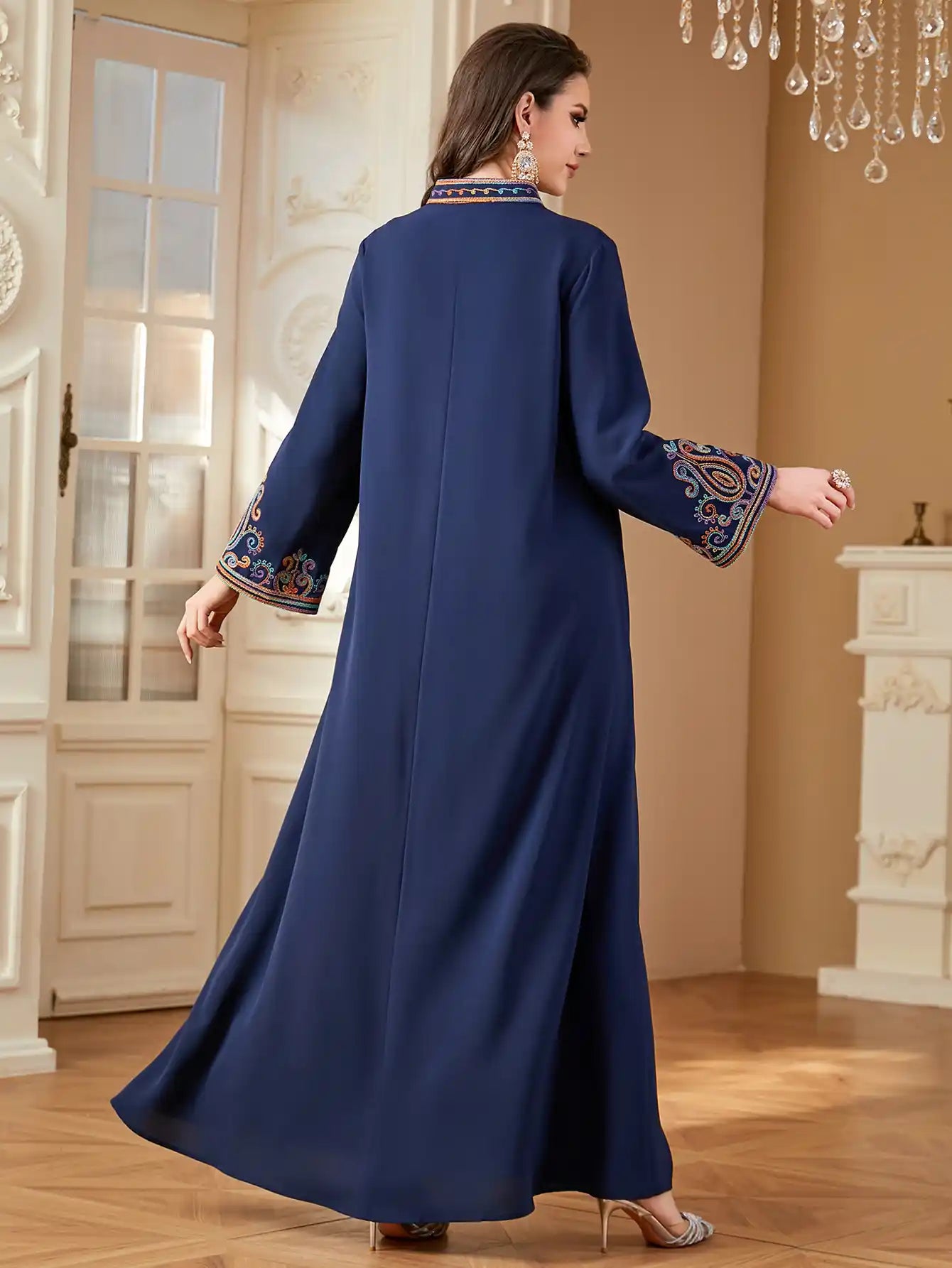 4363 Muslim Robe Abaya Dress