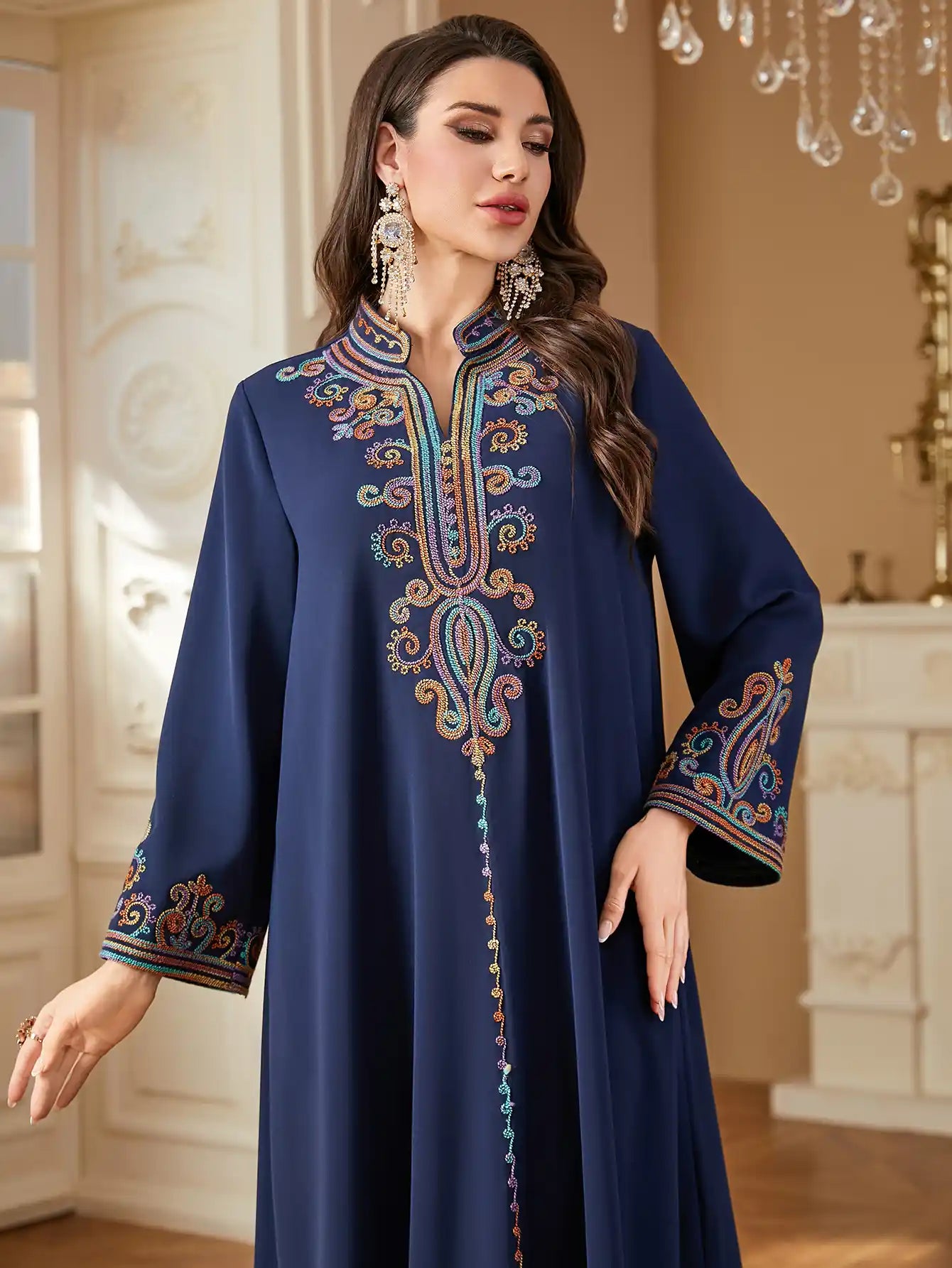 4363 Muslim Robe Abaya Dress