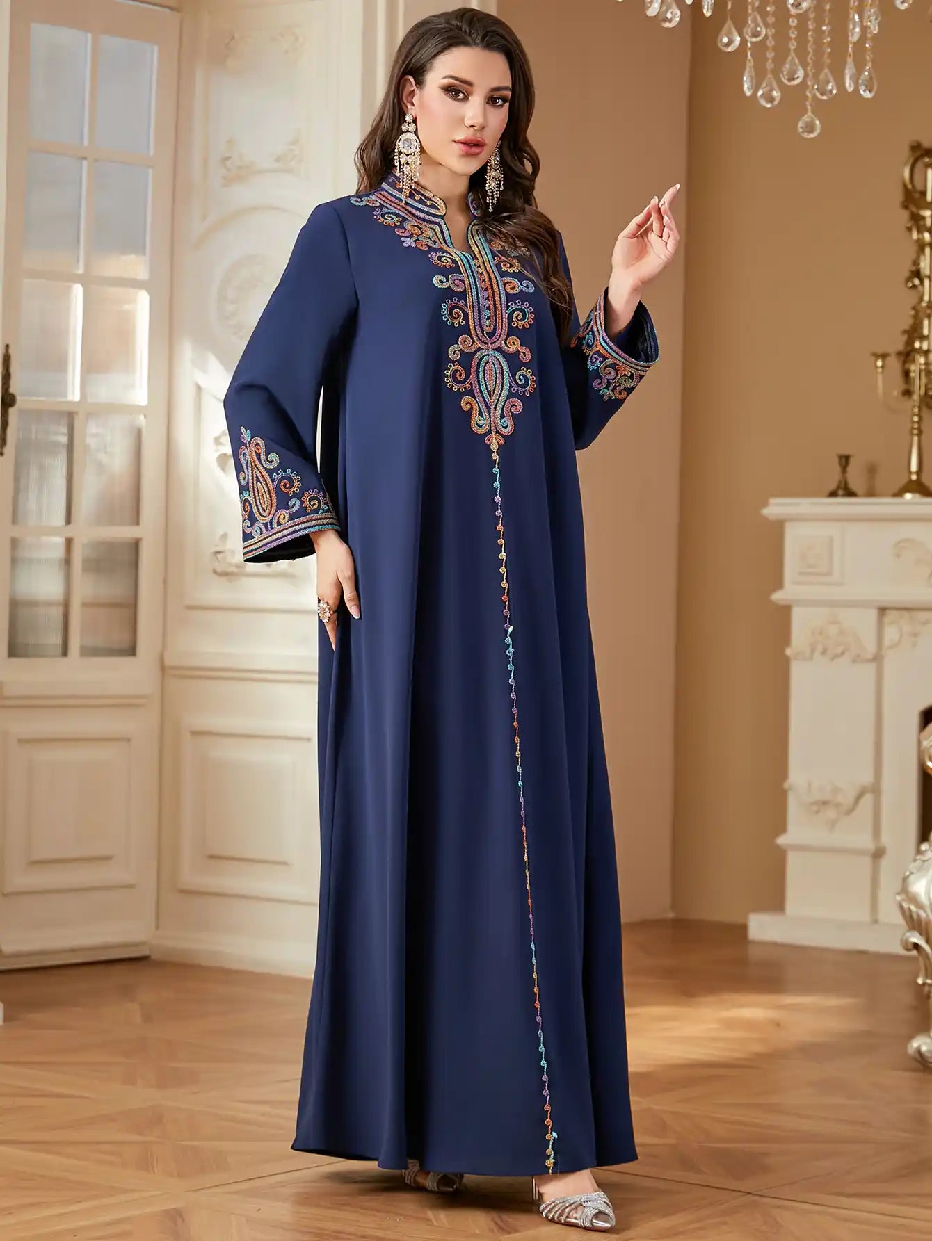4363 Muslim Robe Abaya Dress