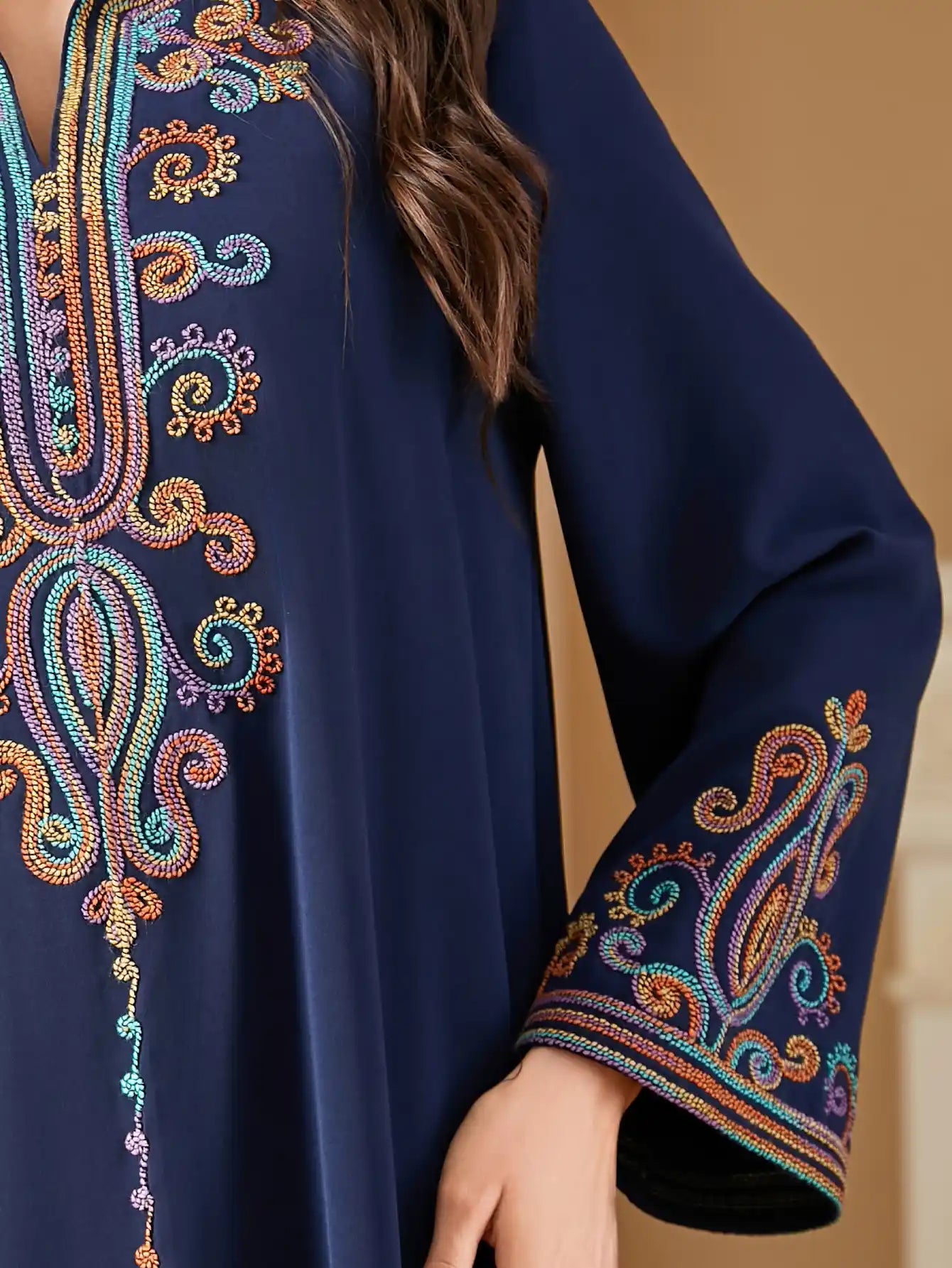 4363 Muslim Robe Abaya Dress